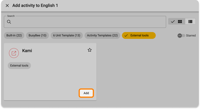 Add Kami external tool file