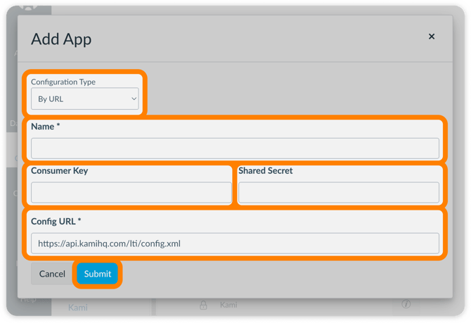 Enter app details and submit