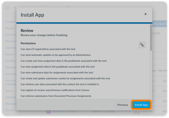 Final review + Install App