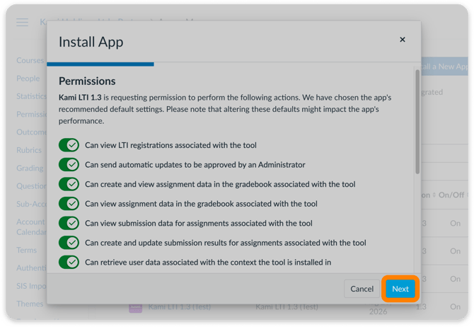 Review permissions and changes