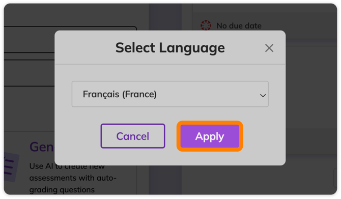 Apply changes
