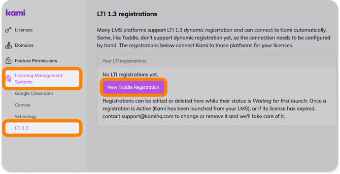 LMS > LTI 1.3 registration