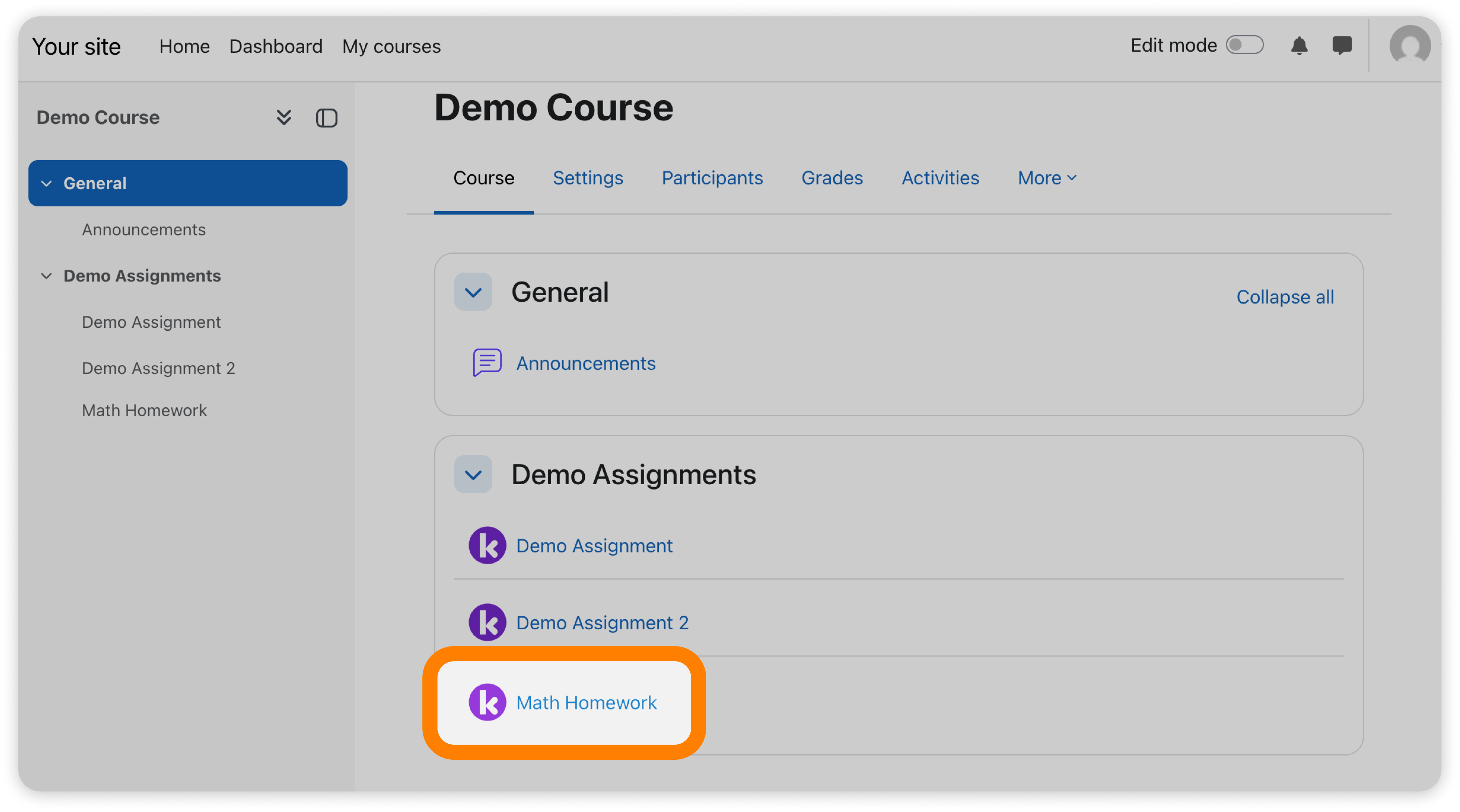 Select assignment