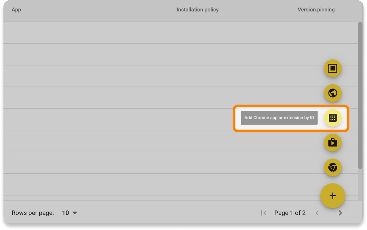Add Chrome app or extension by ID