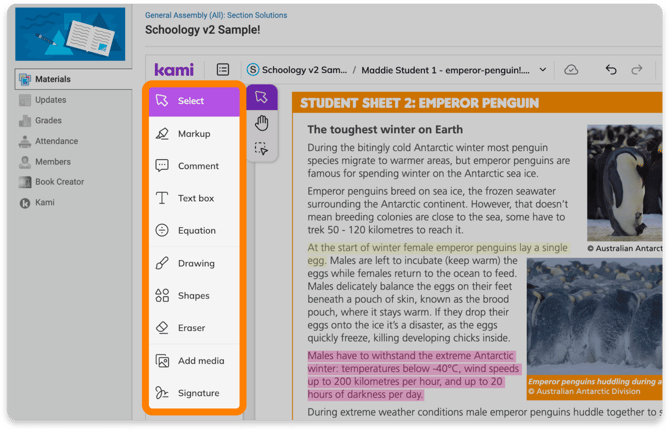 Kami toolbar