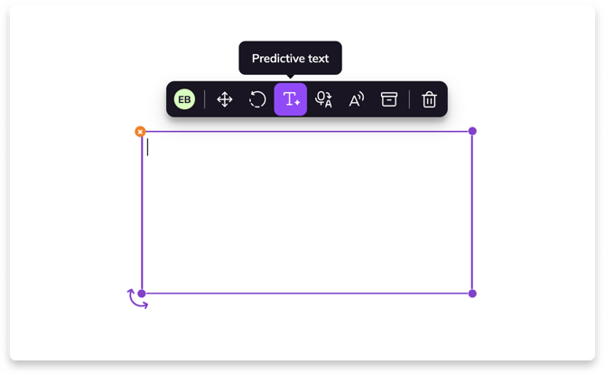 Predictive Text in Text box annotations.