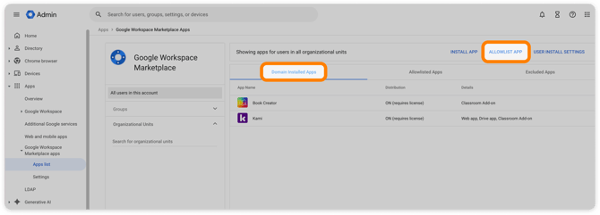 Allowlist app
