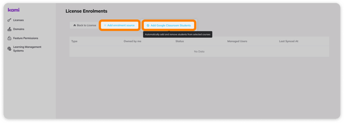 Add enrollment source