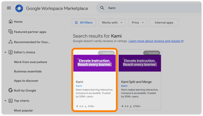 Install Kami app