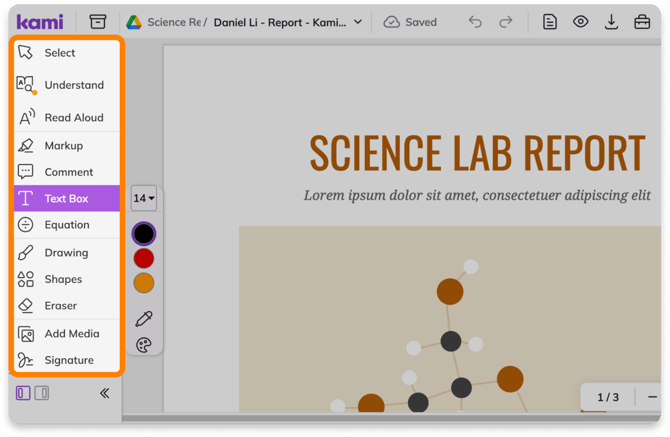 Kami toolbar