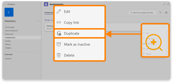 Duplicate option