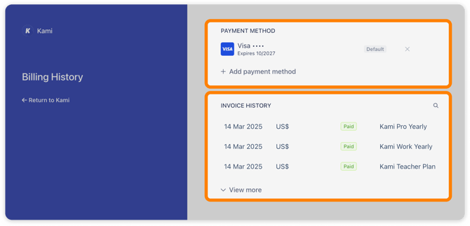 Stripe billing