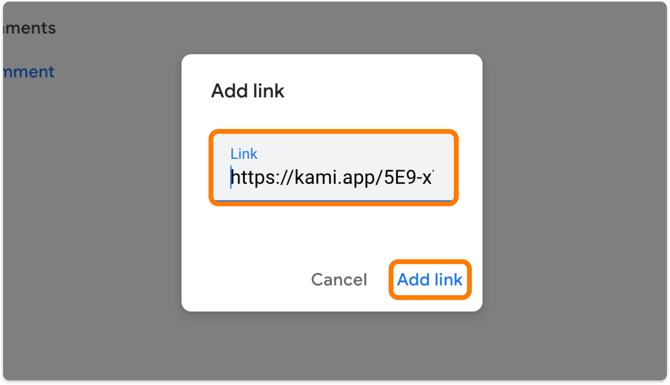 Add link box