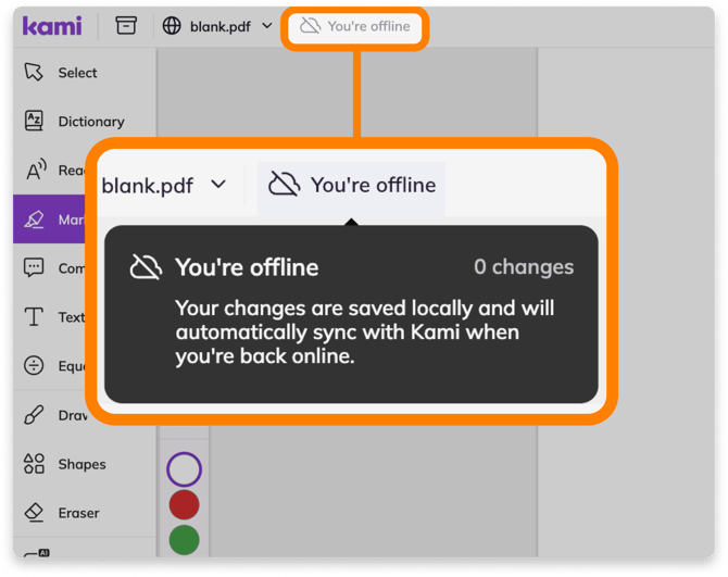 Kami offline mode