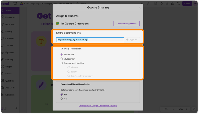 Google Sharing
