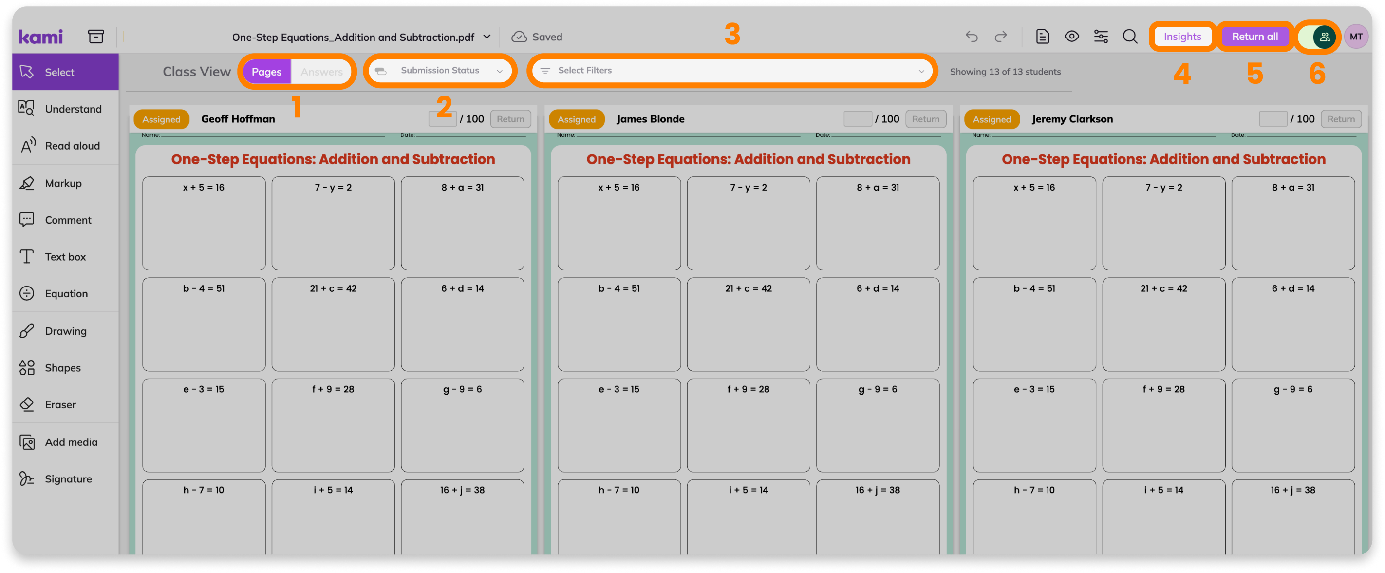 Class View navigation