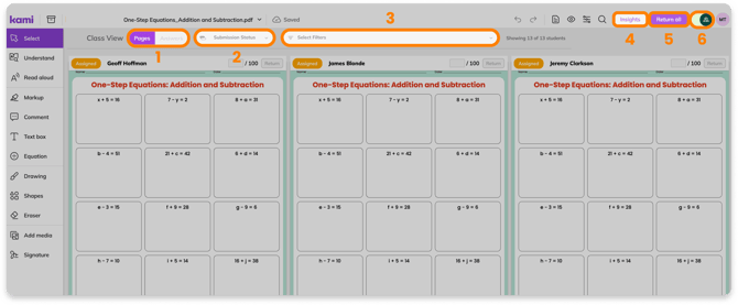 Class View navigation