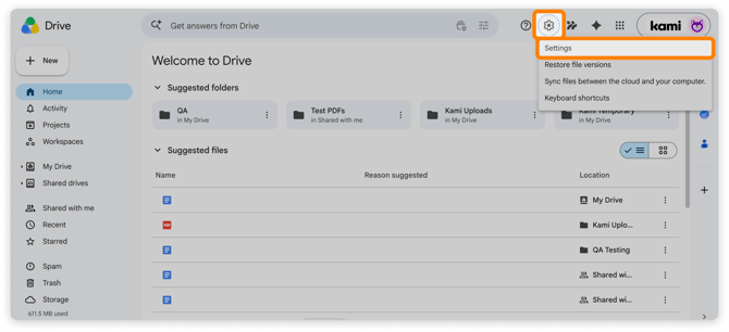 Drive Settings