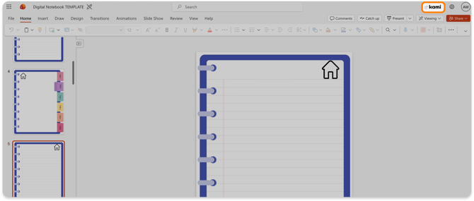 Open with Kami button in Microsoft apps