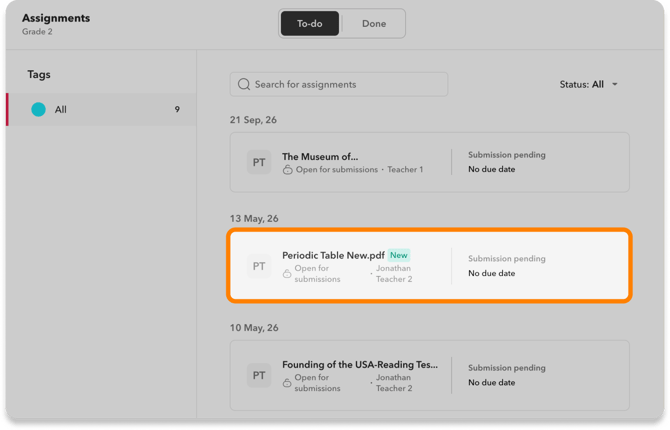 Select Kami assignment